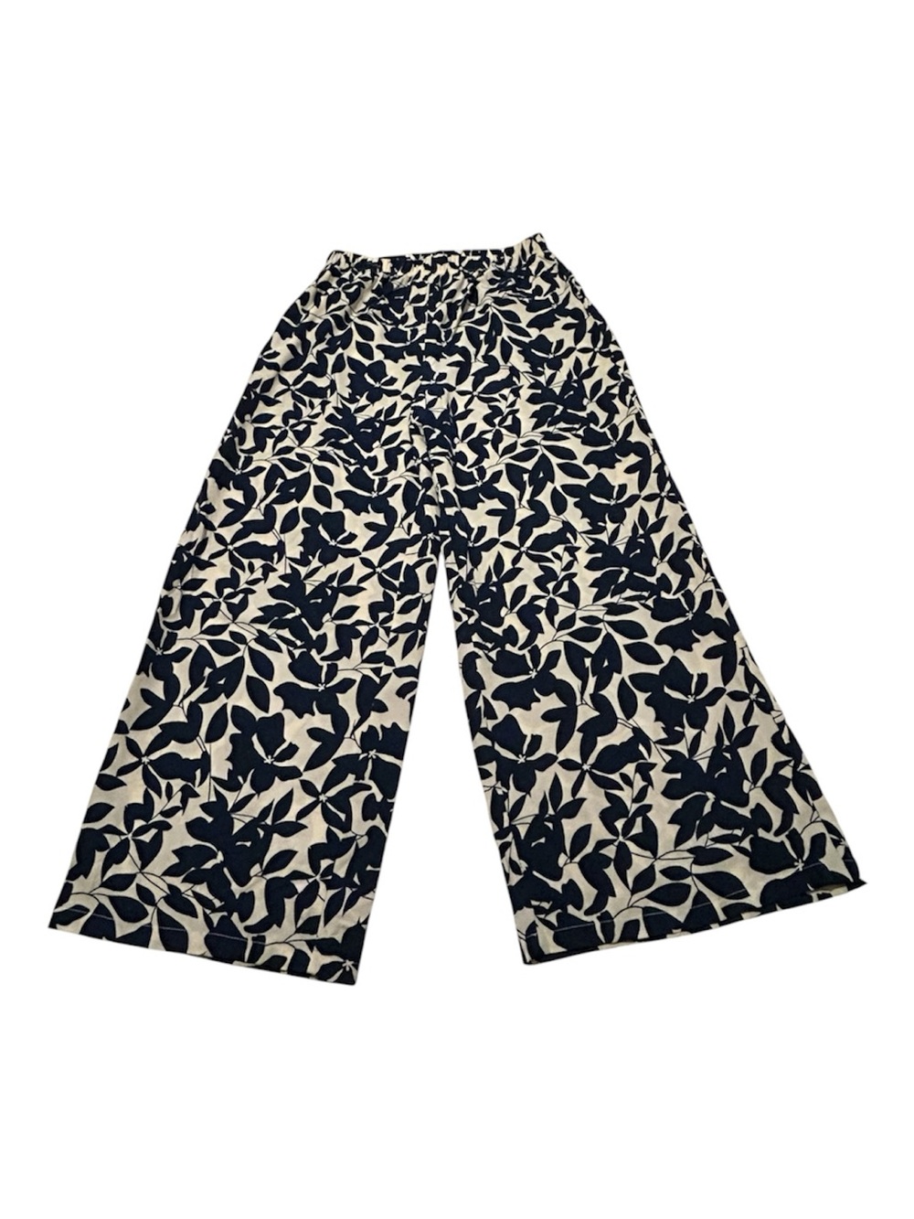 SHEIN Tall Floral Wide-Leg Pull-On Pants